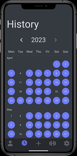 Workout Calendar